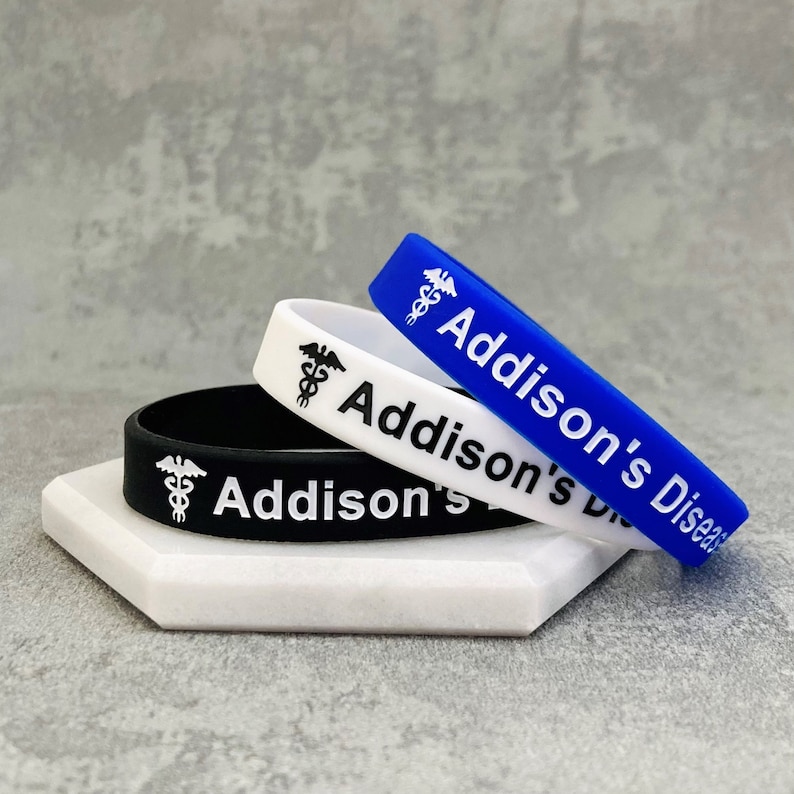 Addison's Disease Wristbands Medical ID Band Bracelets