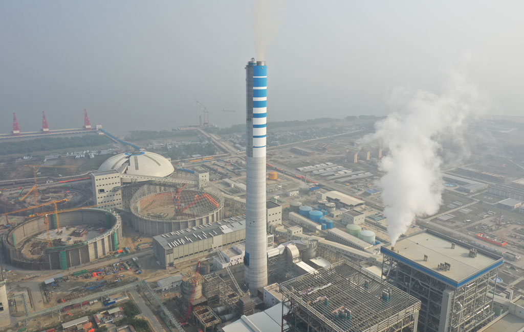 Aerial view of the coal-fired Payra Thermal Power Plant in Patuakhali, Bangladesh | Photo: Dhaka Tribune