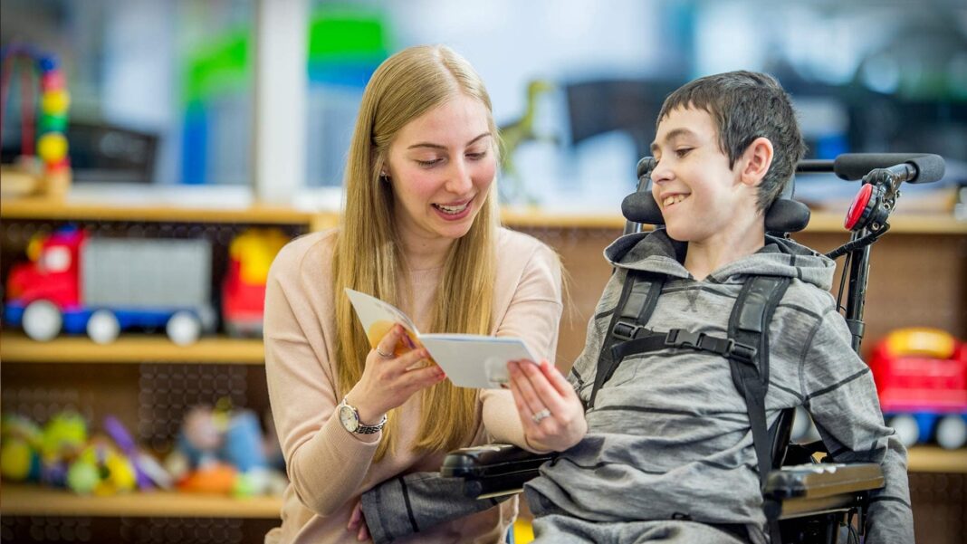 Special education is an essential aspect of ensuring that all students have access to quality education, regardless of their abilities or disabilities. [The image represents a special education teacher and a student.]