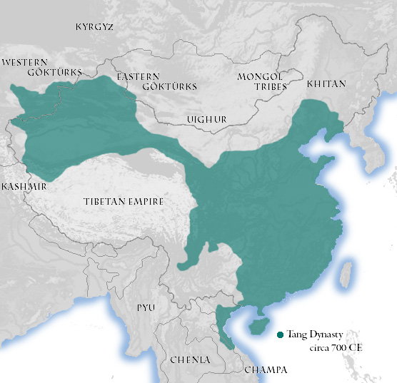 The Tang Dynasty in 700 CE