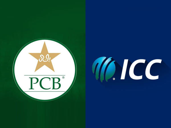 Logos of the Pakistan Cricket Board (PCB) and the International Cricket Council (ICC)